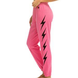 Aviator Nation Paris Pink Bolt Sweatpants